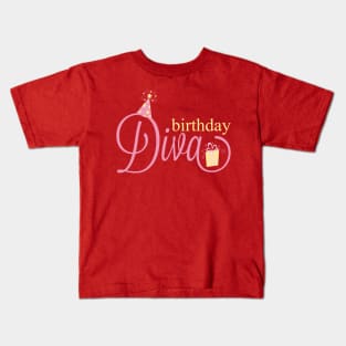 Birthday Diva Kids T-Shirt